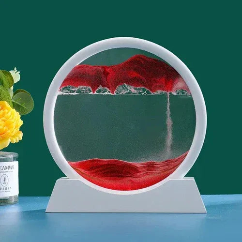 Deep Sea 3D Sand Art 5 inch / White Base-Red