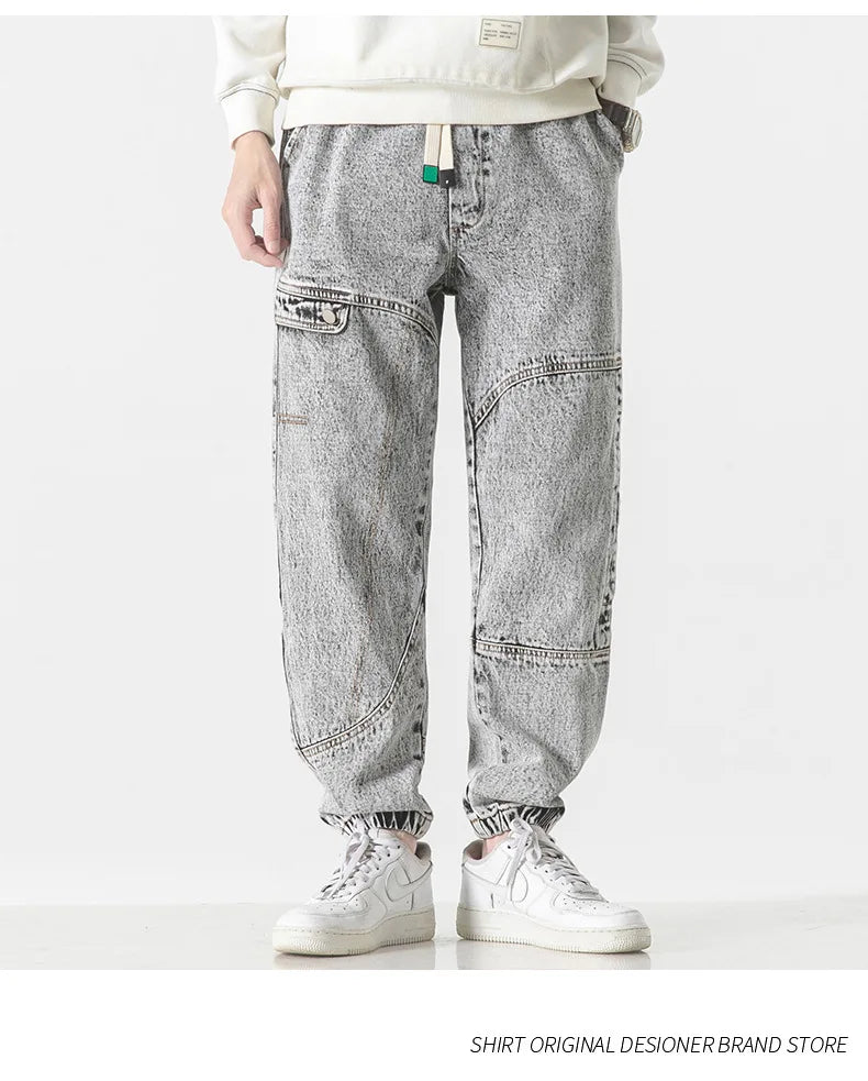 Plus Size Men's Cargo Jogger Jeans