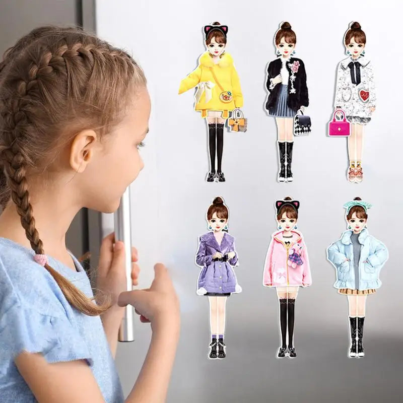 Magnetic Princess Paper Dolls – Creative Dress-Up Playset with Magnetic Outfits