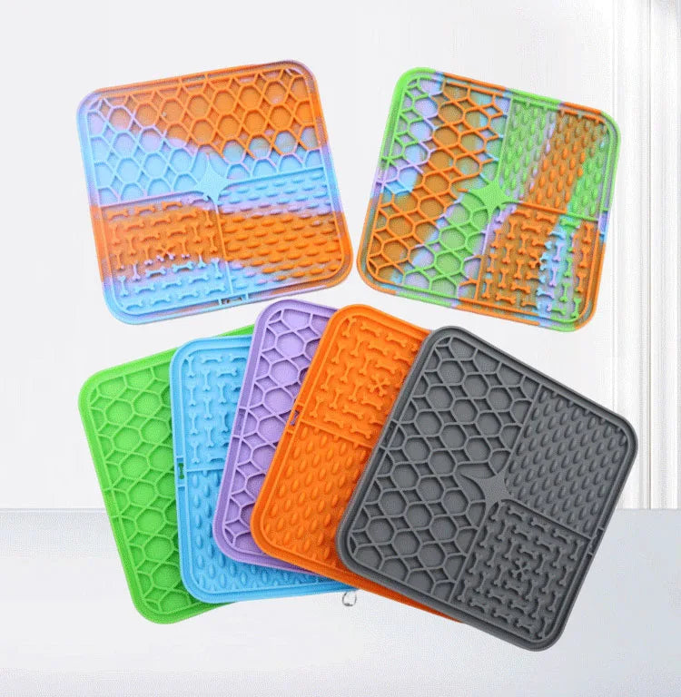 Pet Lick Silicone Mat for Dogs Pet Slow Food Plate