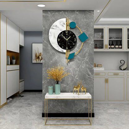 Luxury Silent Wall Clock – Metal Modern Design