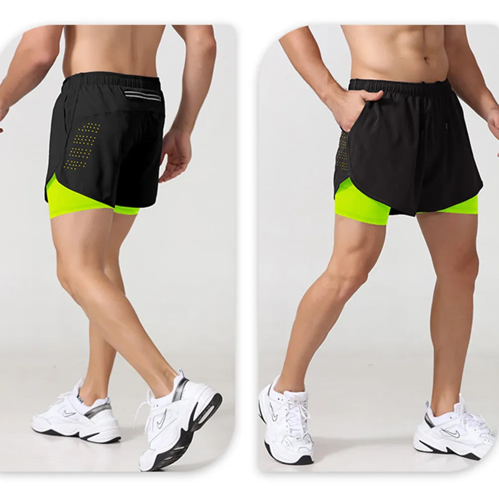 Sportswear Double-deck running Training Short