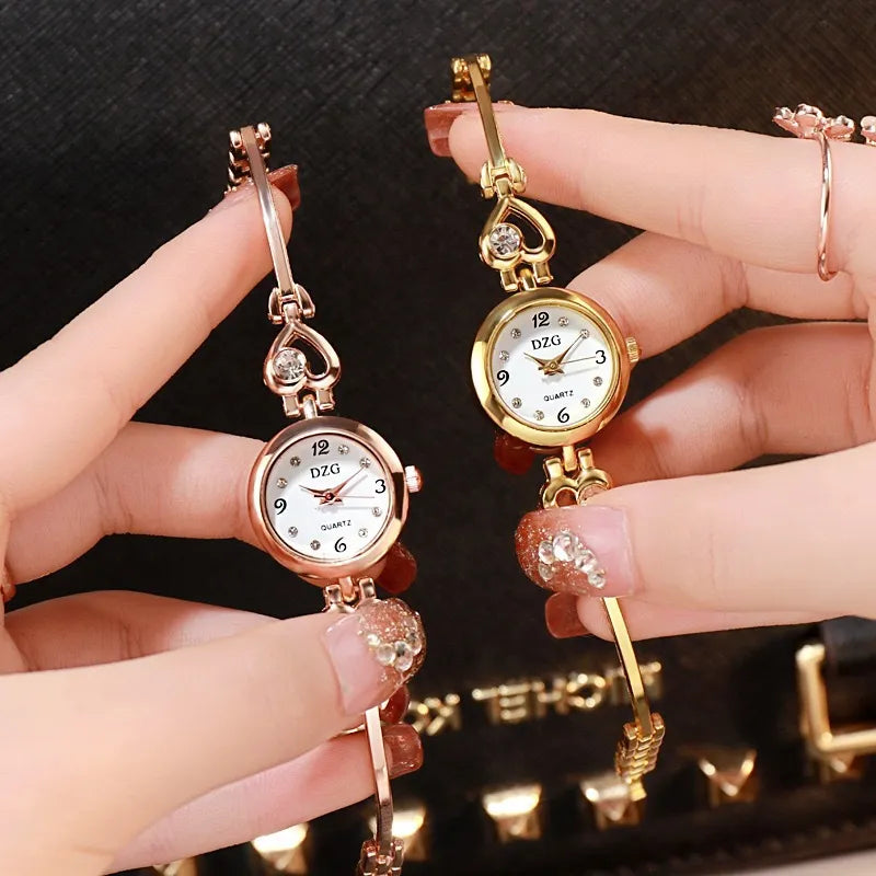 Fashion Women Heart Bracelet Watch