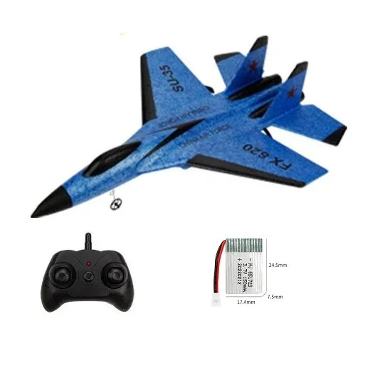 2.4G Glider RC Drone Flanker Airplane E SU35 1B Blue