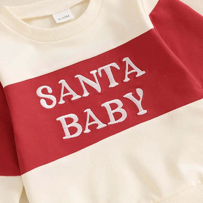 Toddler Baby Boy Christmas Sweatshirt & Pants Outfit Beige / 3-4Y / United States