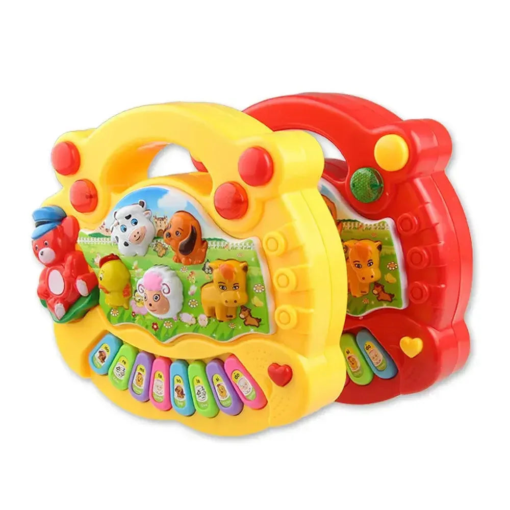 Baby Animal Sound Piano Keyboard – Musical Educational Toy for Kids yellow / United States