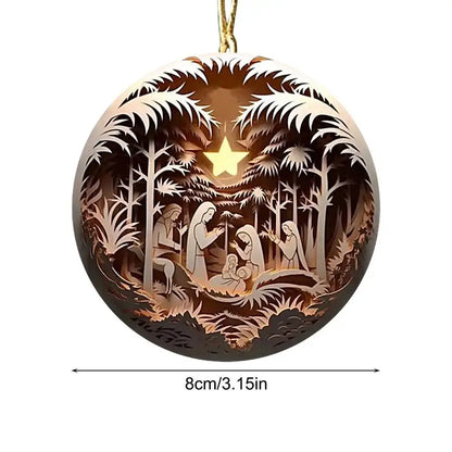 Nativity Christmas Tree Ornaments – Jesus Christ Hanging Pendants