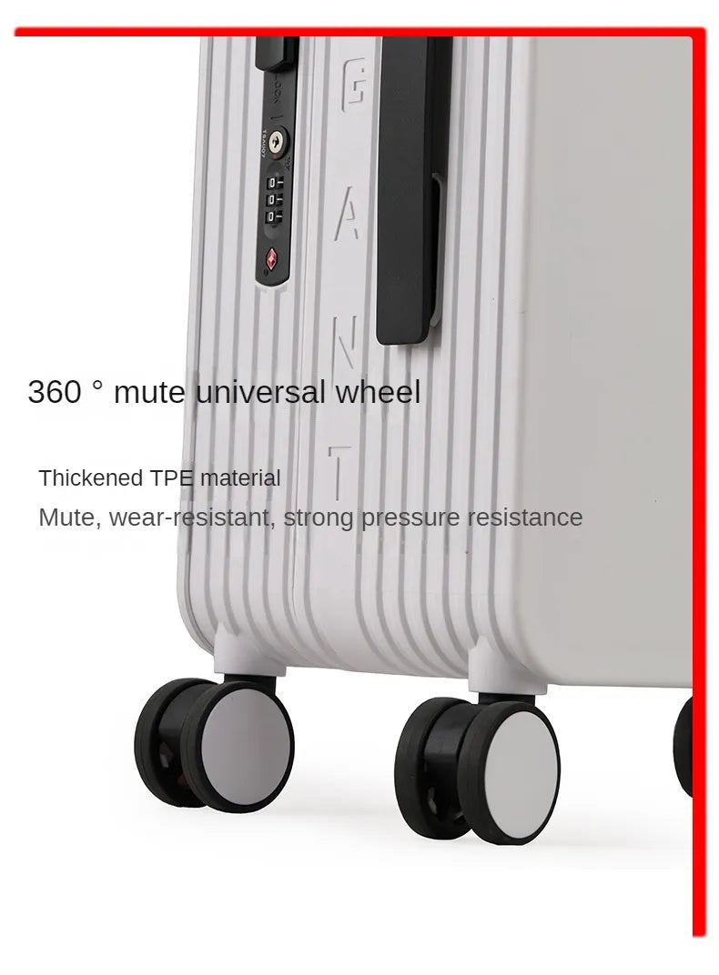 Fashion Width Draw-Bar Luggage Universal Wheel