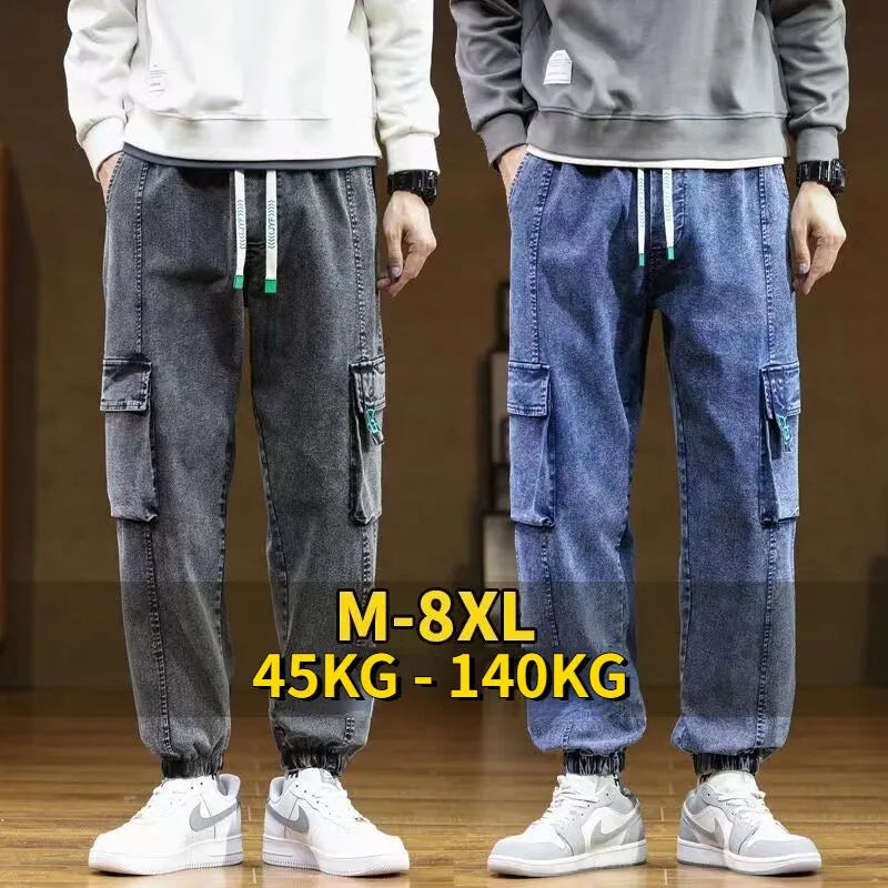 Plus Size Men's Cargo Jogger Jeans