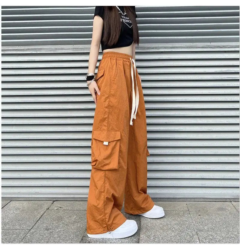 Streetwear Women Oversize Solid Cargo Pants