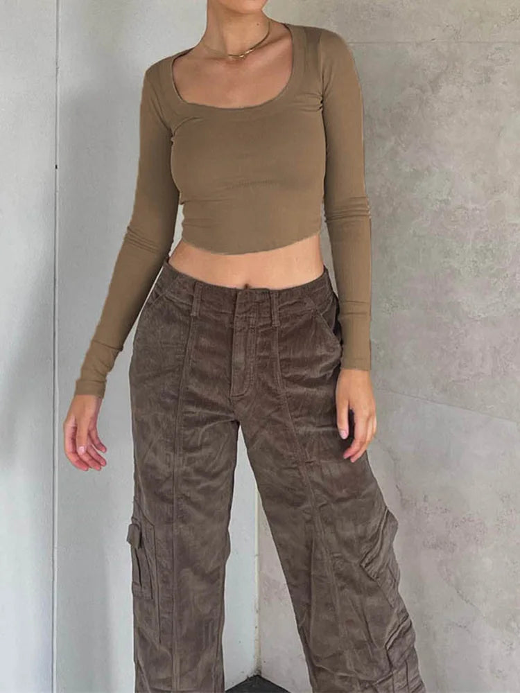 Long Sleeve Crop Top