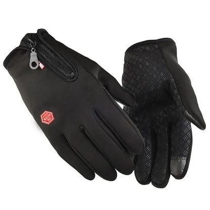 Waterproof Winter Gloves for Men Women style1-black / M