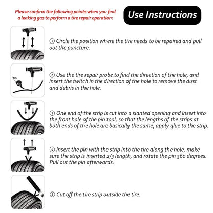 Car Tire Repair Tool 7PCS