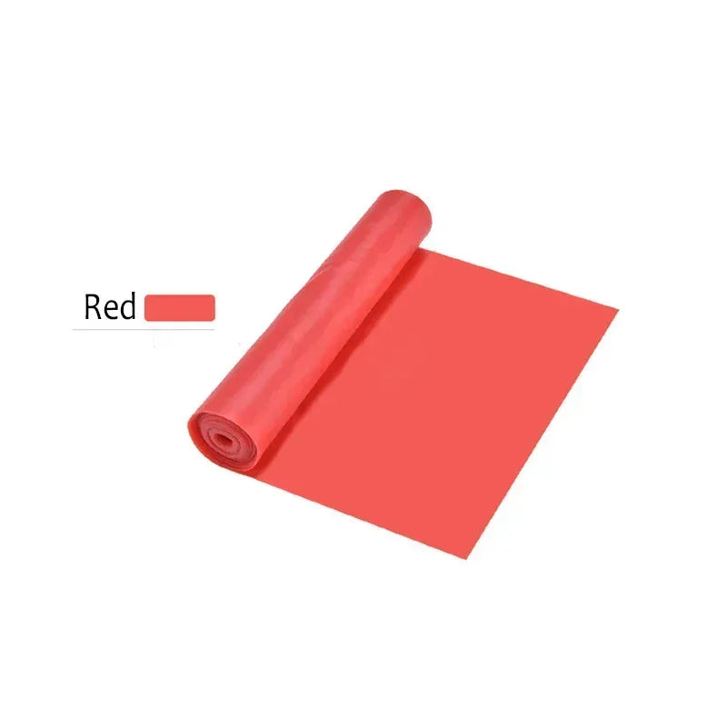 Yoga Sport Resistance Bands Pilates Training Fitness Red / 1500x150mm