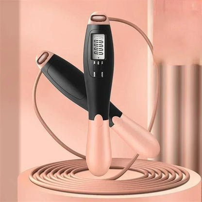 Adjustable Cordless jump rope Fitness gym Black pink rope