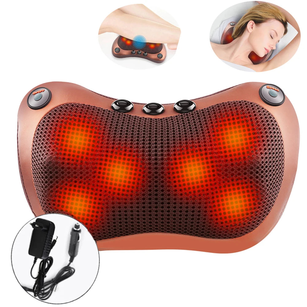 Massage Pillow for Head Relax Electric Shoulder Back Shiatsu Neck Massage