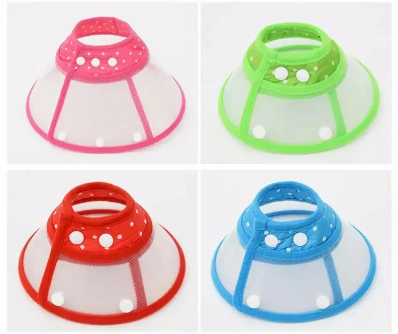 Collars For Anti-Bite Lick Surgery Wound Red / S
