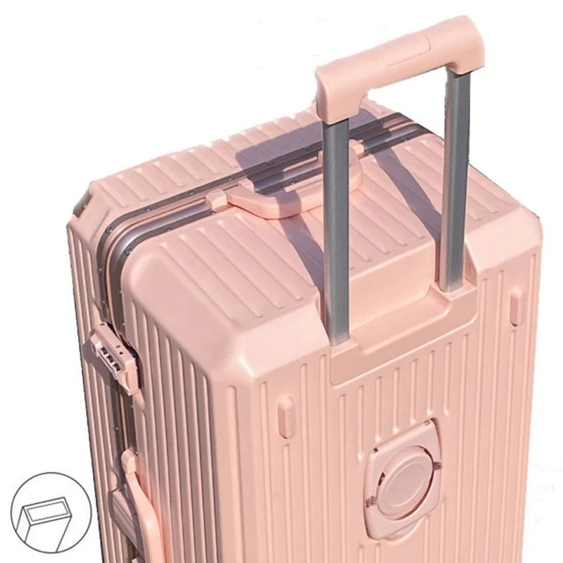 Aluminum Frame Boarding Box Rolling Suitcase