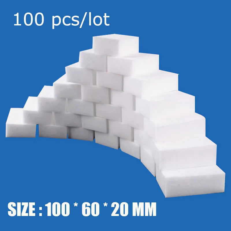 100 Pcs Melamine Sponge