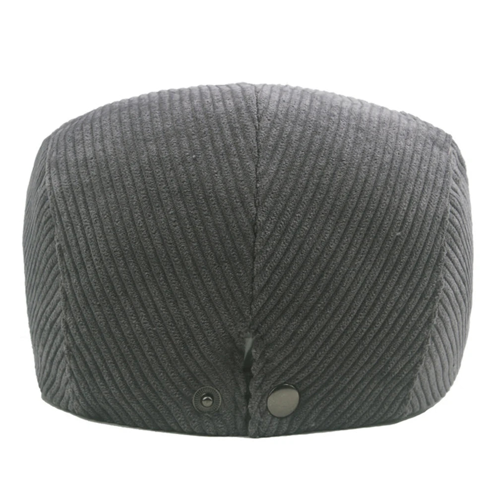 Autumn Corduroy Beret Hat Men