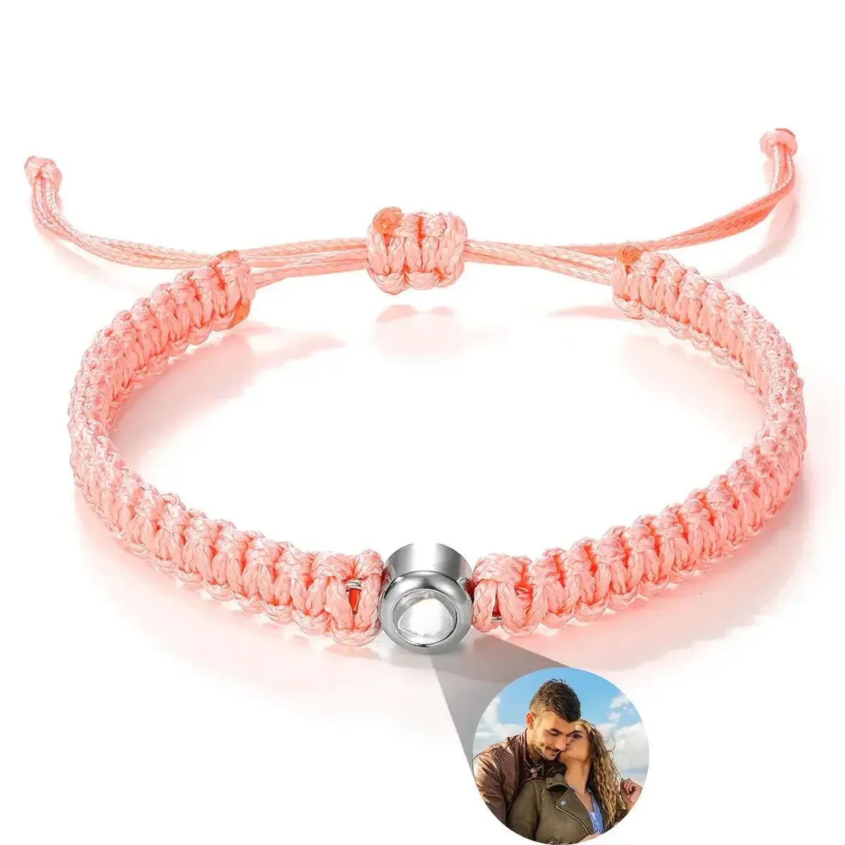 Custom Bracelets with Picture inside Style 2 / Gold Beads / United States