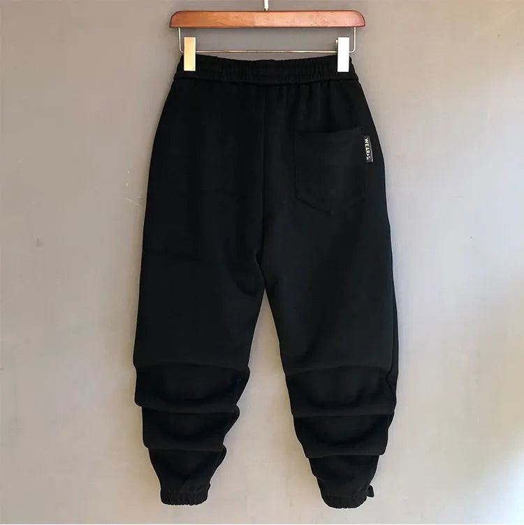 Elastic Waist Drawstring Streetwear HipHop Pants For Man