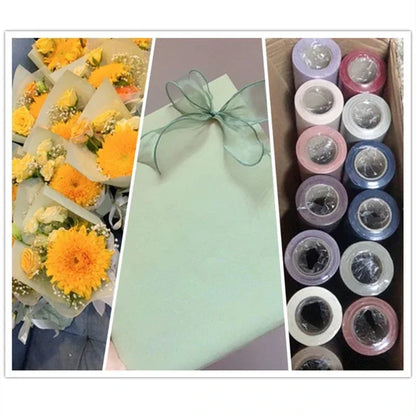 Roll Flower Solid Color Packaging Papers color 1