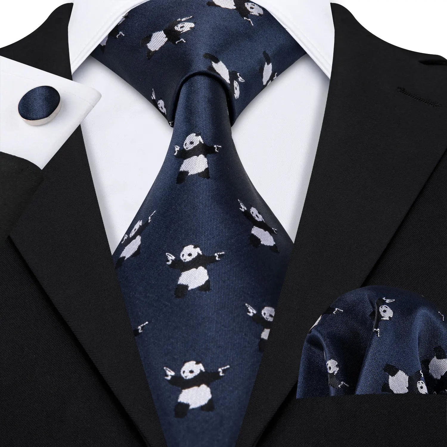 Red Skull Silk Tie Set with Handkerchief – Designer Men’s Necktie for Wedding, Business & Parties