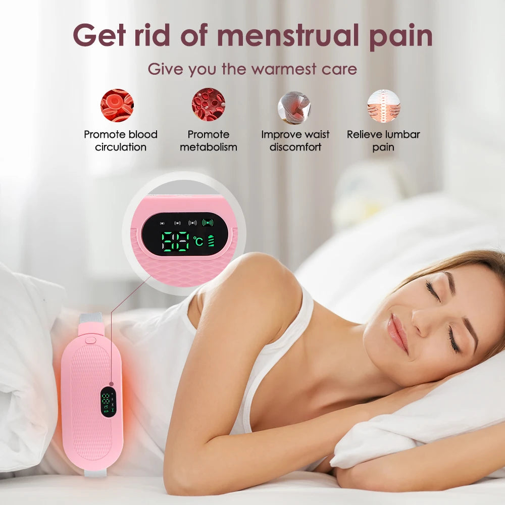 Electric Period Cramp Relief Massager with Heating Pad