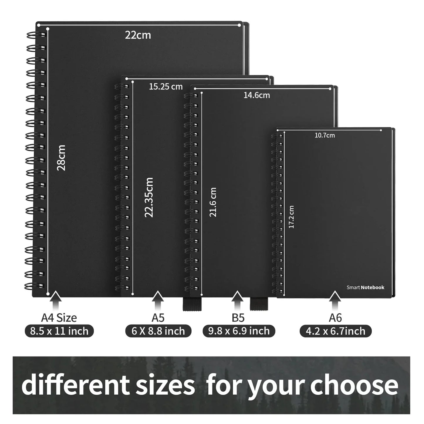 Erasable Wirebound Notebook A5-Dotted lined