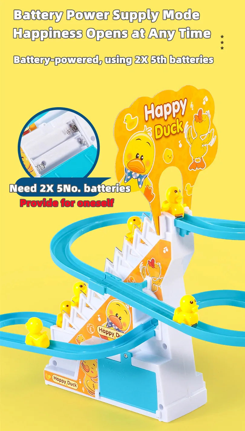 Electric Duck Climbing Stairs Toy 