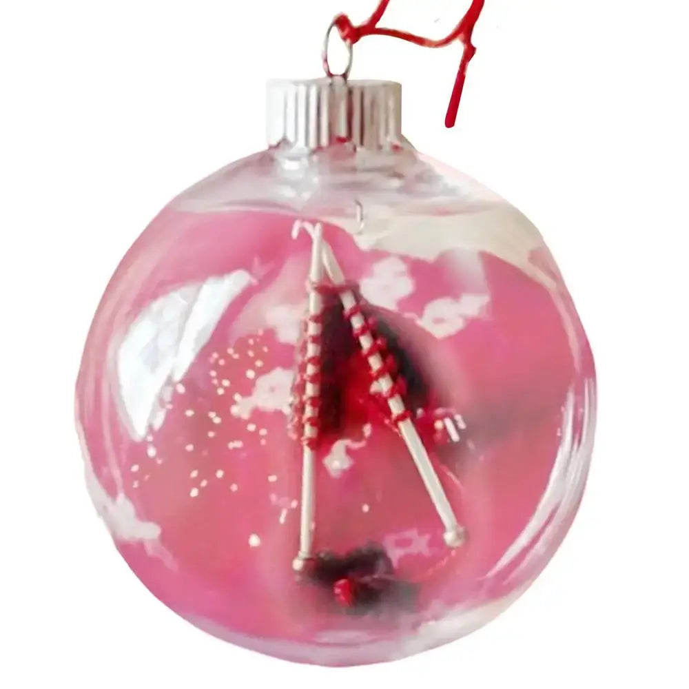 12CM Transparent Christmas Ball Ornaments E / United States / 12cm
