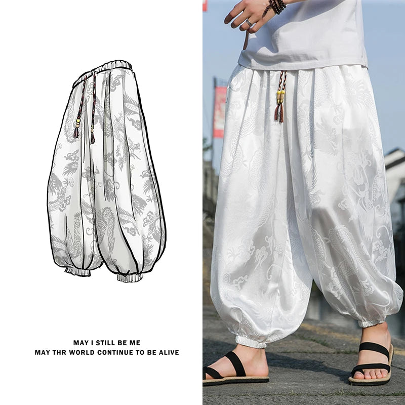 Wide Leg Casual High Quality Male Trousers Brand