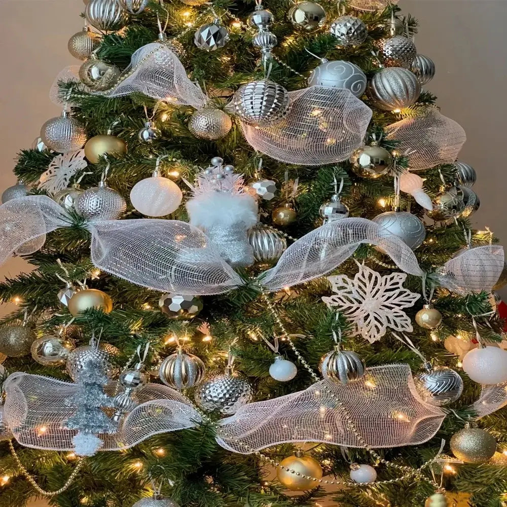 9M Christmas Ribbon Decoration – Festive Tree & Home Ornament for Christmas and New Year 2026 02 / United States / 9M