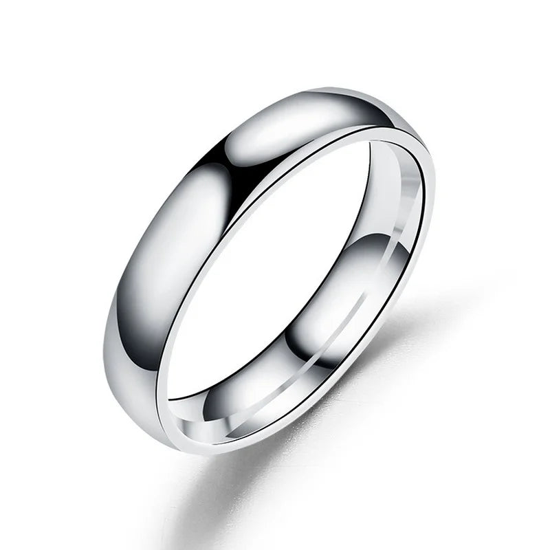 Classic 6mm Titanium Ring Hypoallergenic High Polish Unisex Wedding Band