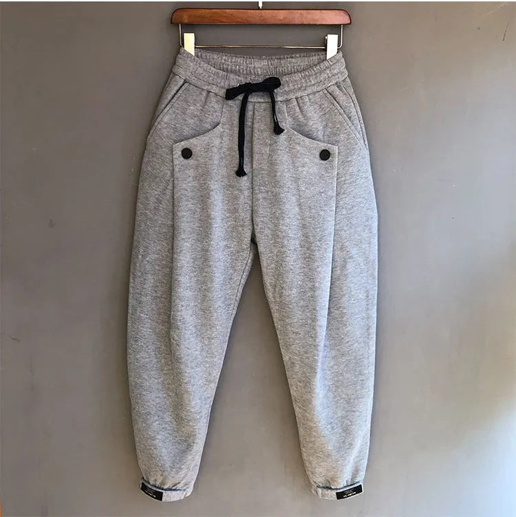 Elastic Waist Drawstring Streetwear HipHop Pants For Man