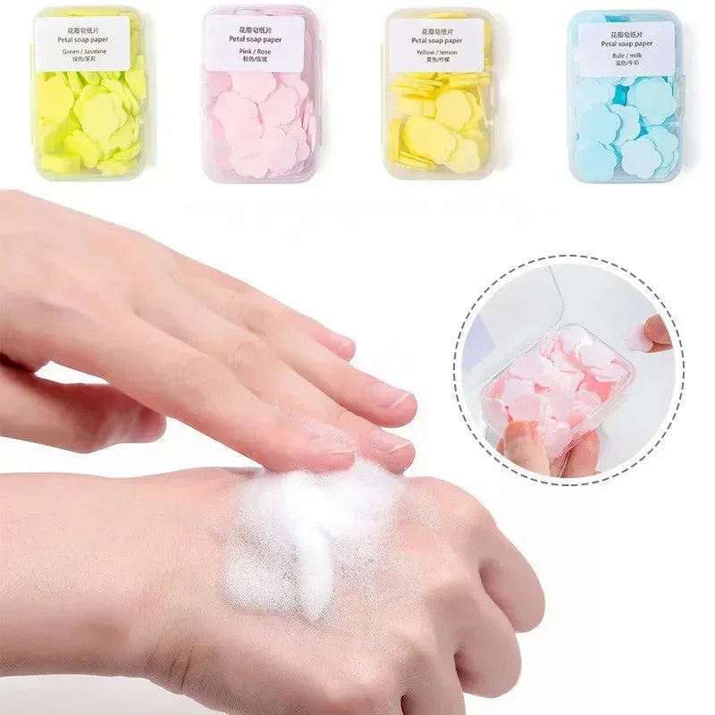 Disposable Scented Mini Paper Soap for Hand Washing No.1 50pcs