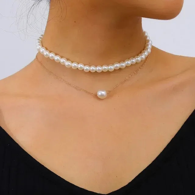 Trend Elegant Jewelry Wedding Big Pearl Necklace 13