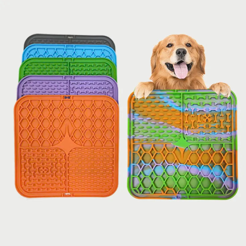 Pet Lick Silicone Mat for Dogs Pet Slow Food Plate