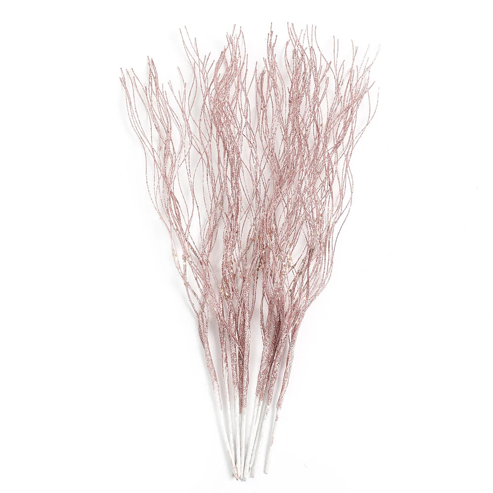 Glitter Foam Berry Christmas Bouquet – 5Pcs Festive Holiday Floral Decor