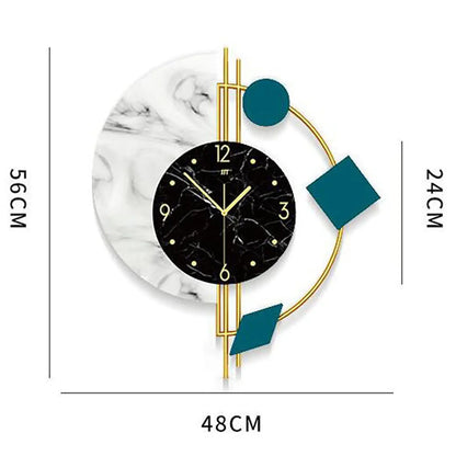 Luxury Silent Wall Clock – Metal Modern Design