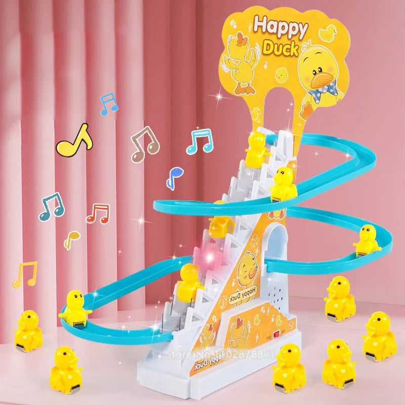 Electric Duck Climbing Stairs Toy 