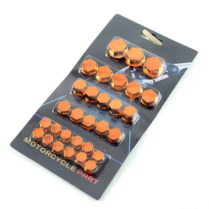 Motorcycle accessories Decoration nut Cover Orange