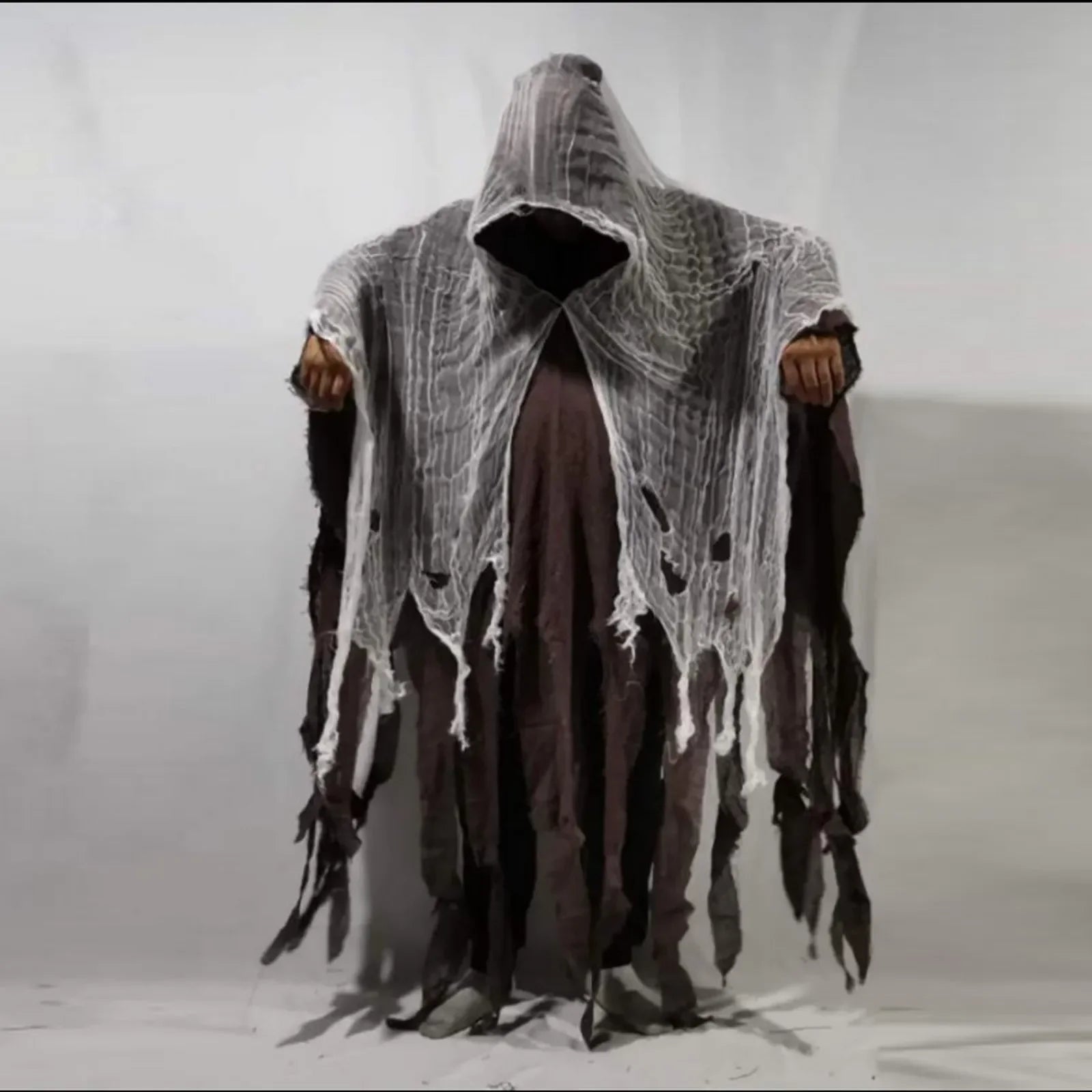 Unisex Halloween Ghost Dementor Hooded Cloak Costume