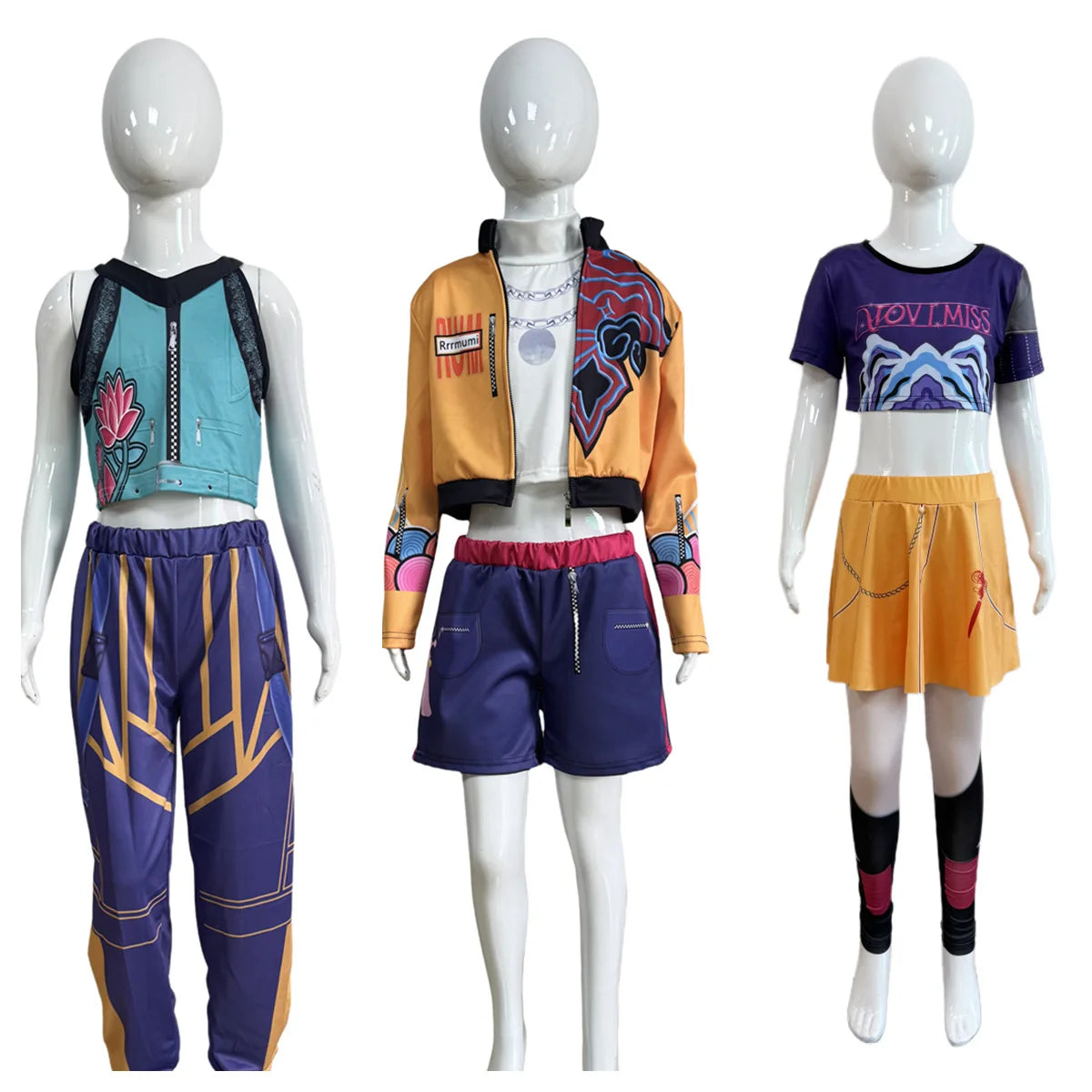Anime Demon Hunter Cosplay Stage Costume Style B / 130 / United States
