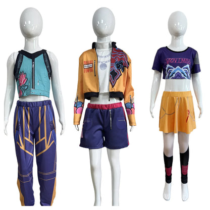 Anime Demon Hunter Cosplay Stage Costume Style B / 130 / United States