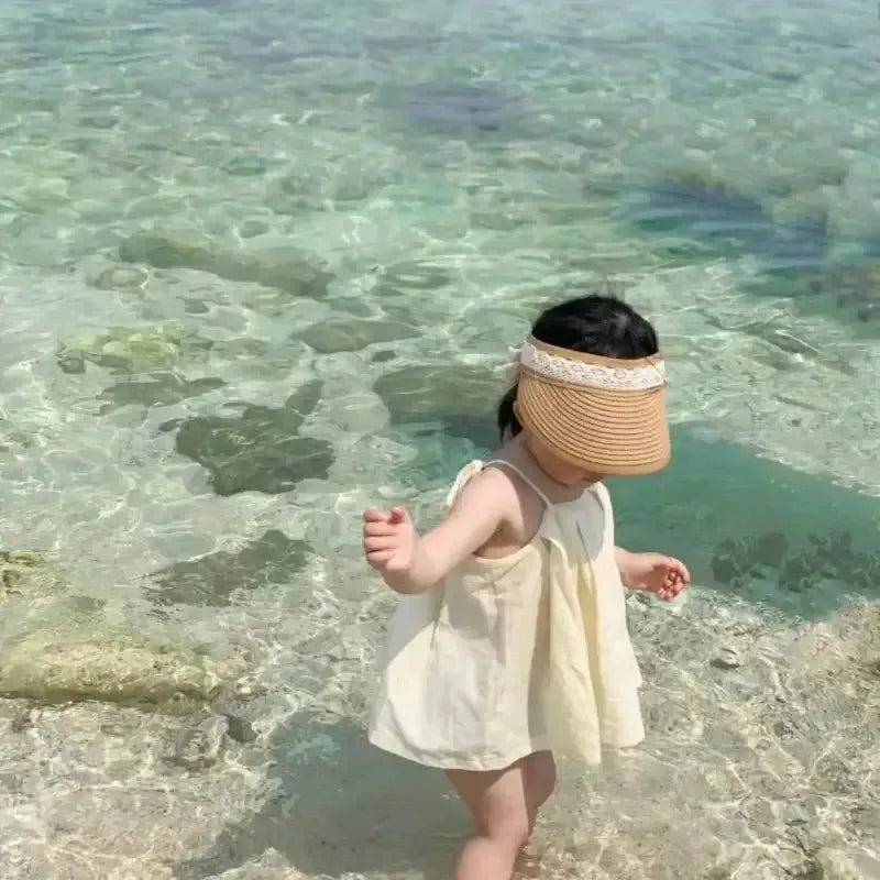 Summer Bowknot Hat Little Pink / 1-4 Year