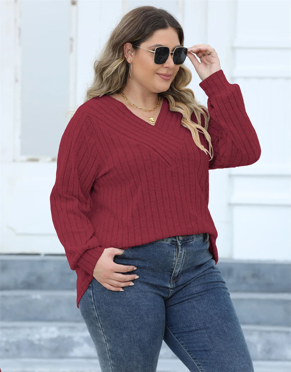 Plus Size Long Sleeve T Shirts for Women