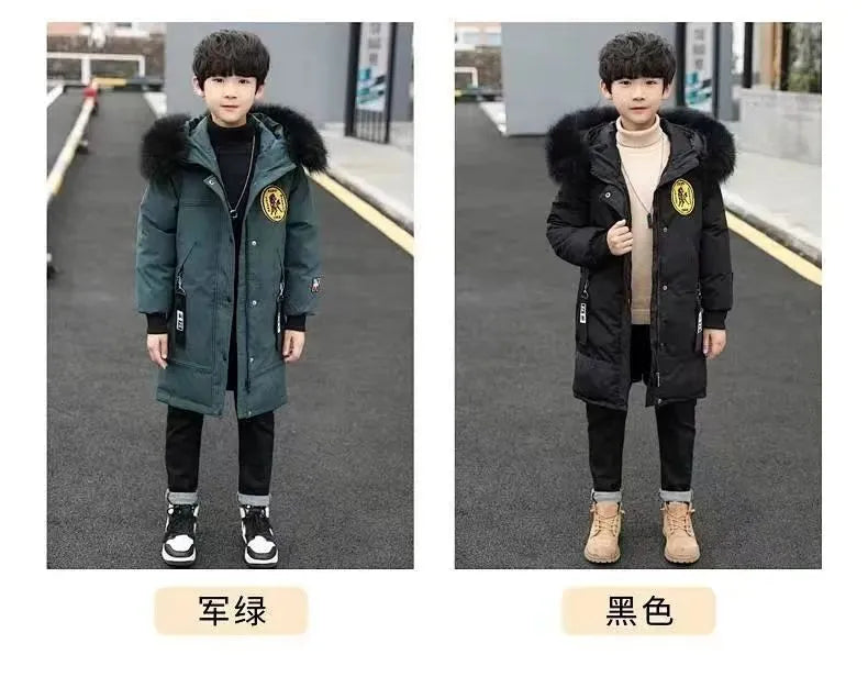 Winter Boys Thicken Long Jackets