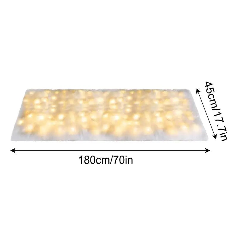 LED Lighted Christmas Snow Blanket